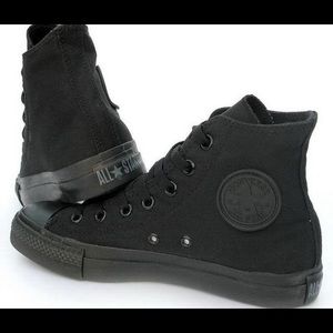 all black high top converse!